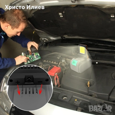 LED работна лампа за Makita DeWALT Milwaukee Bosch, снимка 6 - Други инструменти - 53616984