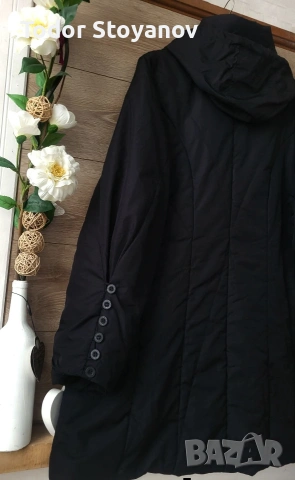 Черно зимно яке , снимка 8 - Якета - 53585077