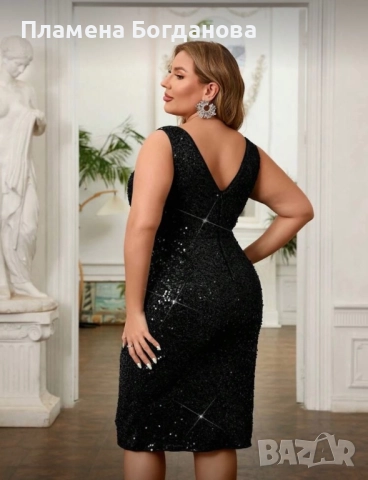 Официална рокля с пайети, снимка 3 - Рокли - 52677654