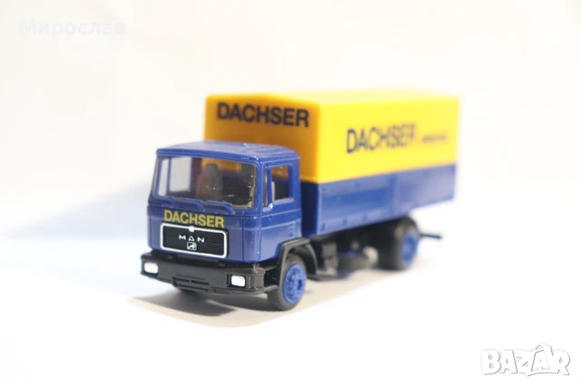 	HERPA H0 1/87 MAN КАМИОН МОДЕЛ КОЛИЧКА DACHSER, снимка 3 - Колекции - 50592986