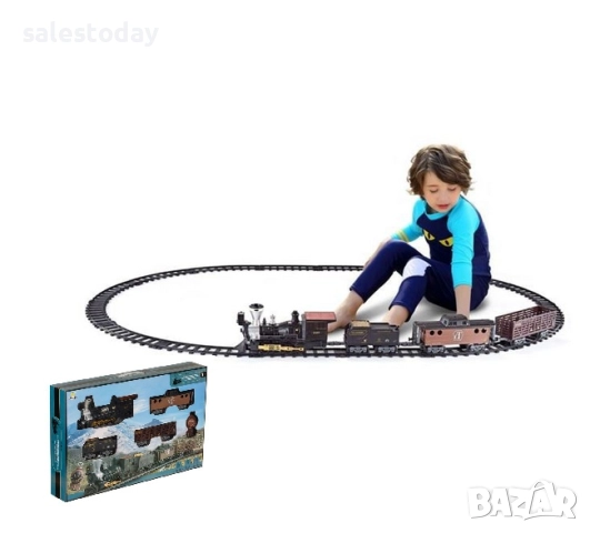 Влакче с релси и дистанционно, звук & светлини