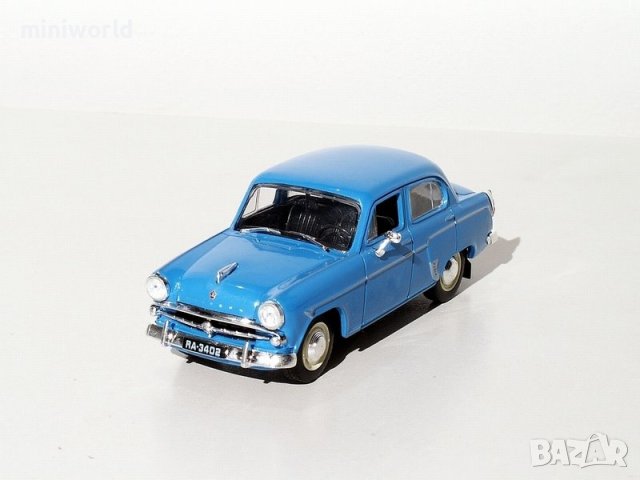 Москвич 407 1958 - мащаб 1:43 на DeAgostini моделът е нов в блистер, снимка 5 - Колекции - 44476520