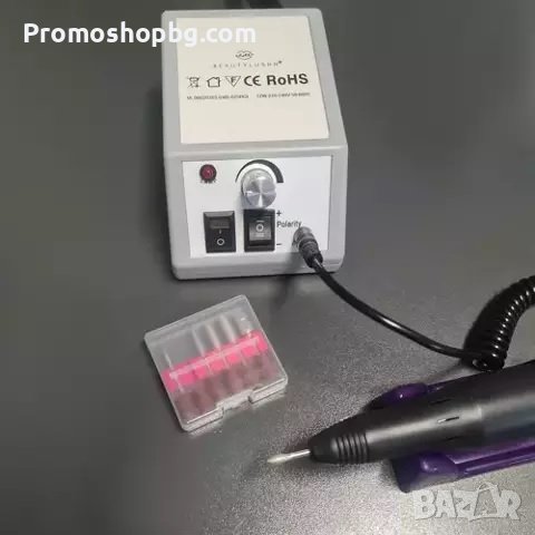 Електрическа пила за нокти Beautylushh + комплект 12 бр фрези, снимка 6 - Други - 41944520