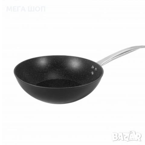 Премиум комплект мраморни тигани и касерола Voltz – незалепваща мощ за всеки ден, снимка 3 - Съдове за готвене - 52595504