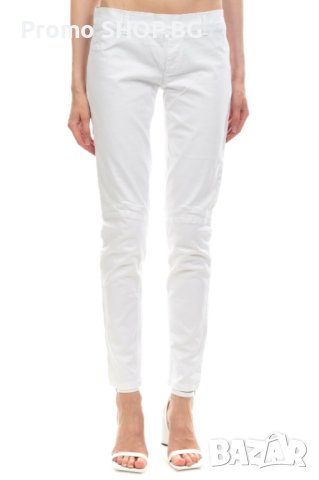 Ново!!!  Промоция !!!   !!!Летни  Дамски дънки панталон в бяло еластичен  размер   С, снимка 3 - Панталони - 41559569