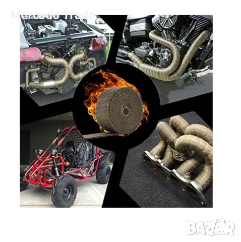 Термоизолационна лента Mercado Trade, Лента за колектори, гърне, ауспух, снимка 3 - Аксесоари и консумативи - 49907147