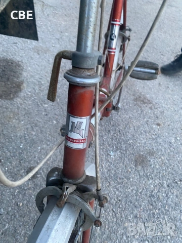 Заглавие: Стар сгъваем велосипед Universal – ретро, полски  Описание: Продавам ретро сгъваем велосип, снимка 14 - Велосипеди - 53840397