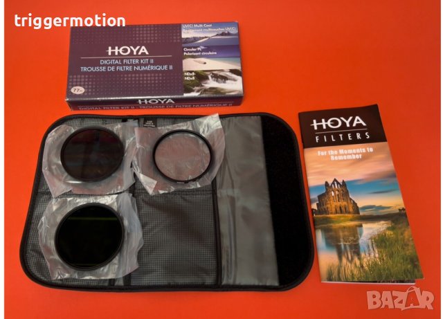 Филтър Кит Hoya Ø 77mm Digital CIR-PL, NDX8, HMC UV + Калъф & Кутия