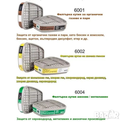 Респираторна предпазна маска за цяло лице | Еквивалент на 3М 6800, снимка 6 - Други инструменти - 43448423
