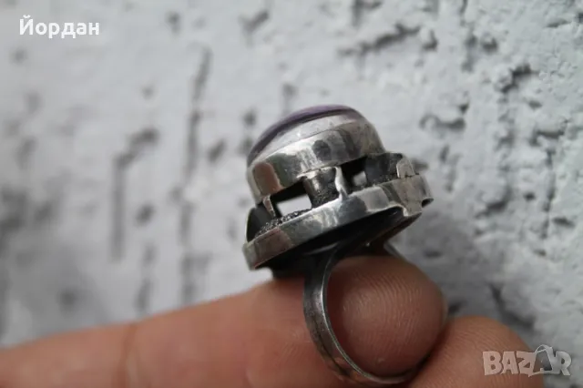 Авторски сребърен пръстен , снимка 14 - Пръстени - 49862364