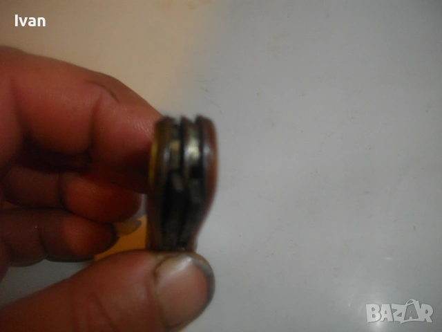 Българска Соц ножка джобно ножче туристическо с дръжка от каталин Завод П.Денев - Габрово , снимка 16 - Антикварни и старинни предмети - 53420161