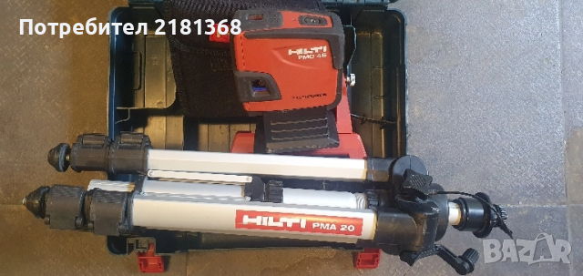 Лазерен нивелир HILTI 46 PMC, снимка 5 - Измервателни инструменти - 51570411