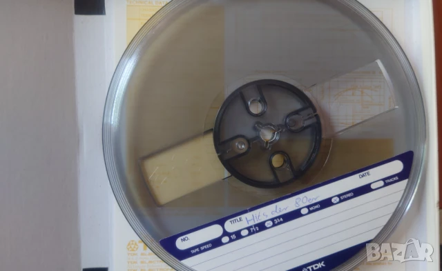 Магнетофонна ролка /ролка за магнетофон/ без лента 18 см. и кутия TDK, снимка 5 - Други музикални жанрове - 50677922