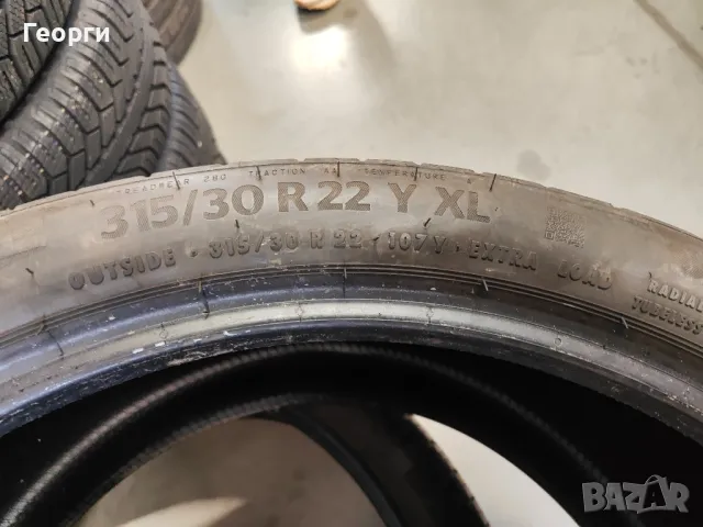 2бр.летни гуми 315/30/22 Continental, снимка 6 - Гуми и джанти - 49427119