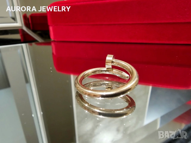 CARTIER Nail Juste un Clou Classic Rose Gold Пръстен Пирон, снимка 2 - Пръстени - 53239066