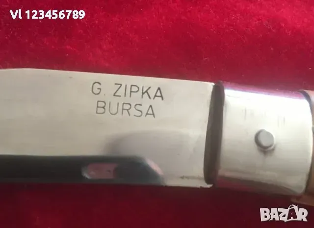 Турция-джобен нож, сойка , дръжка орех-90х200мм, снимка 4 - Ножове - 49249874