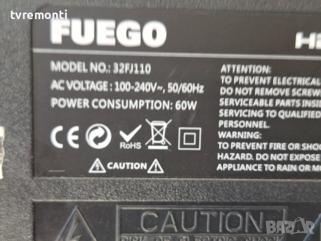 подсветка, от дисплей E32DM1000 на телевизор FUEGO 32FJ110, снимка 4 - Части и Платки - 51734038