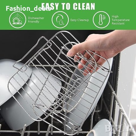 Нов комплект от 6 многофункционални аксесоари за въздушен фритюрник Air Fryer, снимка 5 - Мъжки - 42505987