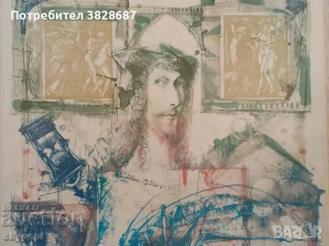 Литография,,Албрехт Дюрер I,,, снимка 6 - Картини - 48271081