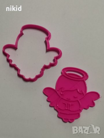 Ангел с венец Ангелче Пластмасов резец форма за тесто фондан украса декор