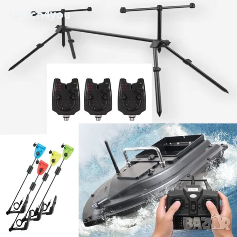 НОВА ЛОДКА ЗА ЗАХРАНКА С GPS.РИБАРСКИ И РИБОЛОВНИ ЛОДКИ. СТОЙКА СИГНАЛИЗАТОРИ ОБТЕГАЧИ ЗА РИБОЛОВ, снимка 3 - Екипировка - 48595359