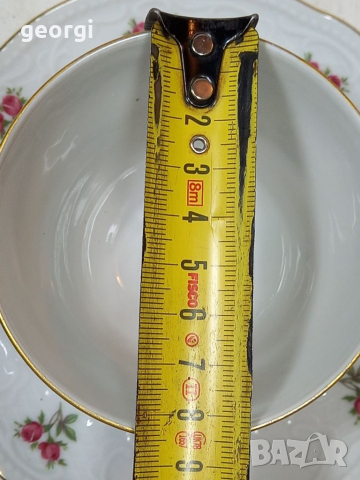 Немски порцеланов сервиз за кафе Feltmann Weiden 2 чаши с чинийки , снимка 9 - Чаши - 36249272