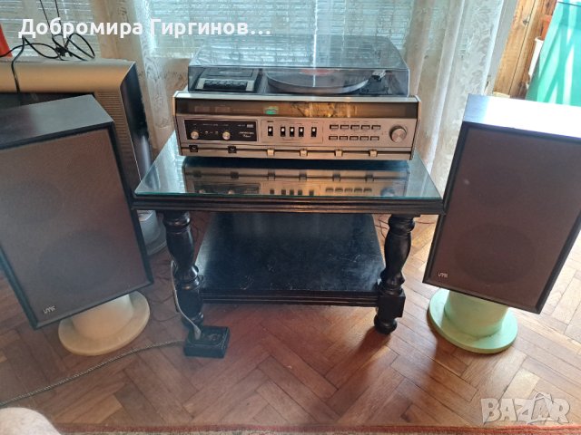 Продавам стерео комбайн "Soundesign"- грамофон, касетофон, FM радио, тонколони 2бр., снимка 4 - Аудиосистеми - 41540273