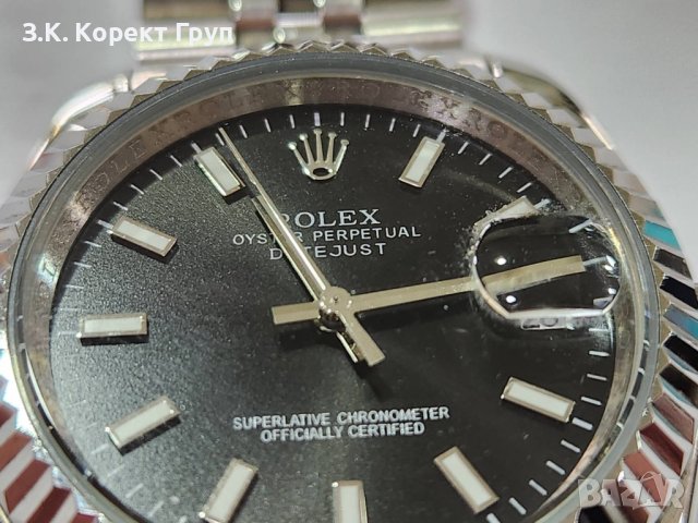 Мъжки часовник Rolex Oyster Perpetual Datejust с автоматичен механизъм, снимка 3 - Мъжки - 40541835