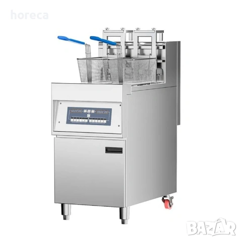 ПРОМОЦИЯ -12% Електрически фритюрник 2 х 14л. с автоматично повдигане на кошниците