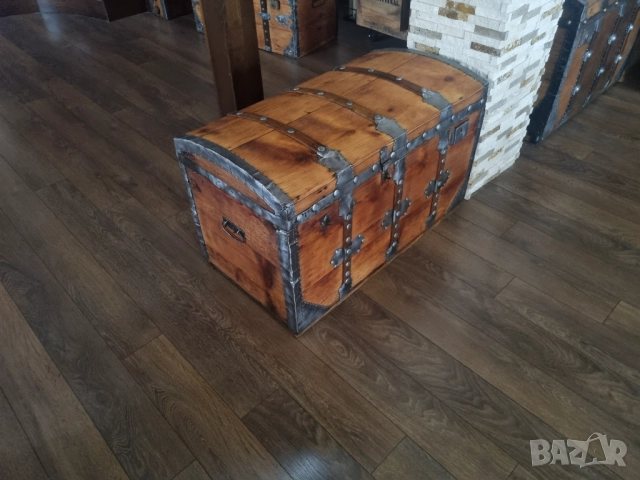 Стар дървен сандък/ракла/скрин, снимка 4 - Антикварни и старинни предмети - 52384755