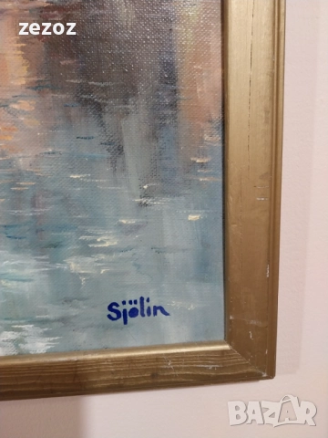 Авторска картина масло върху платно, снимка 8 - Картини - 52199744