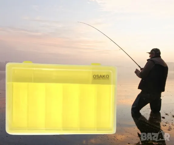 Кутия за риболов, К31 , жълта ,голяма, снимка 1
