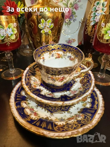 Edwardian Crown Staffordshire England  Circa 1907 - великолепен, и уникално красив Код P1888, снимка 8 - Декорация за дома - 53332078