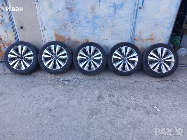 5 бр. Оригинални алуминиеви джанти 17 Пежо Peugeot 3008 4*108 Ситроен