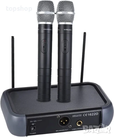 AMMOON AM-268 двуканални vhf безжични WIFI микрофони, 40 метра обхват, ехо ефект, изолиране на шума, снимка 6 - Микрофони - 50524987