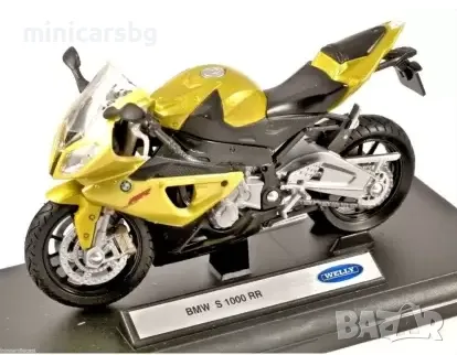 1:18 Метални мотори: BMW S 1000RR - Welly, снимка 2 - Колекции - 48878561