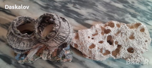 Продавам декорации бъчви и камък, снимка 3 - Оборудване за аквариуми - 41357025