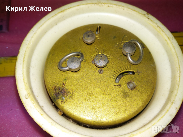 SLAVA MADE in USSR Стар КОЛЕКЦИОНЕРСКИ РУСКИ БУДИЛНИК МЕХАНИЧЕН НАСТОЛЕН ЧАСОВНИК СЛАВА СССР 30783, снимка 13 - Антикварни и старинни предмети - 44548894