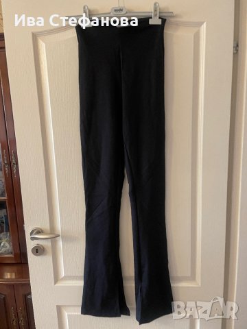 Практичен удобен черен класически еластичен удобен нов панталон висока талия цепки , снимка 12 - Панталони - 42353113