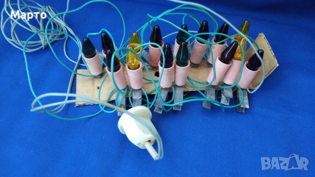 Новогодишни руски елхови лампички, герлянда 10.08.1977 г, снимка 4 - Антикварни и старинни предмети - 42317922