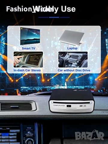 Нов Външен универсален CD плейър за кола/USB порт на кола лаптоп телевизор, снимка 4 - Аксесоари и консумативи - 41588143
