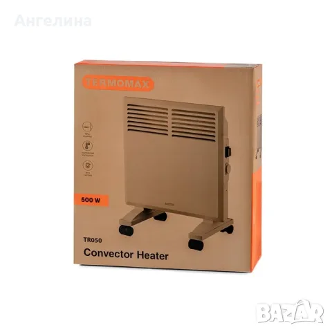 Печка конвекторна Termomax TR050, 500W, алуминиев нагревател, панелен, снимка 10 - Отоплителни печки - 56323087