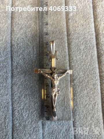 Сребърен ланец Панцер с Кръст , снимка 9 - Колиета, медальони, синджири - 53517388