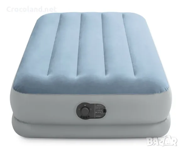Надуваем матрак Intex Dura-Beam Standard, 99 x 191 x 36 см, PVC, USB помпа, комфортен, снимка 2 - Надуваеми легла - 50097187
