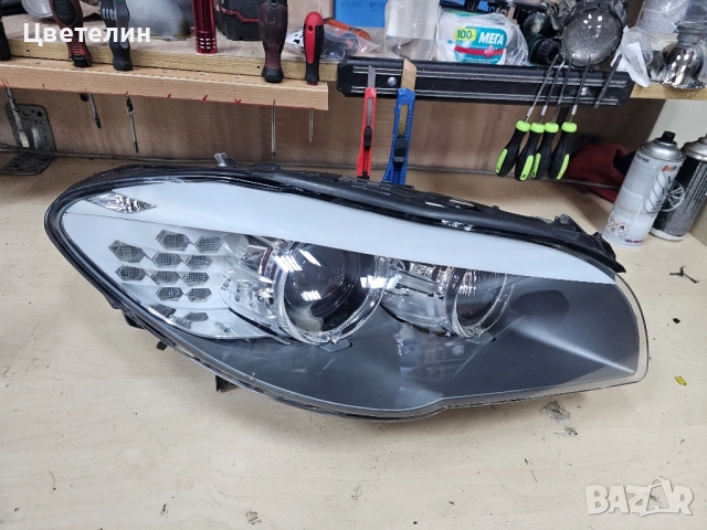 Десен фар за BMW 5 F10 ксенон незавиващ desen far бмв 5 ф10
