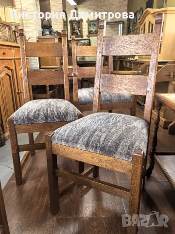 Комплект от 4 стола - колониален стил, снимка 6 - Столове - 48570595