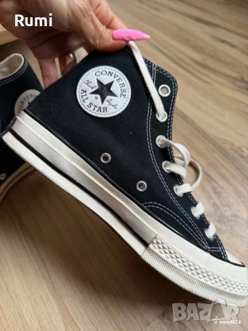 Оригинални черни високи кецове Converse ! 39 н, снимка 7 - Кецове - 52258042