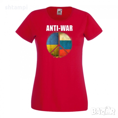 Дамска тениска ANTI WAR,спасете Украйна,против Войната, снимка 5 - Тениски - 36113545
