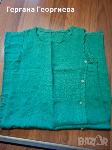 Дамска ленена нова рокля, снимка 3 - Рокли - 51692570