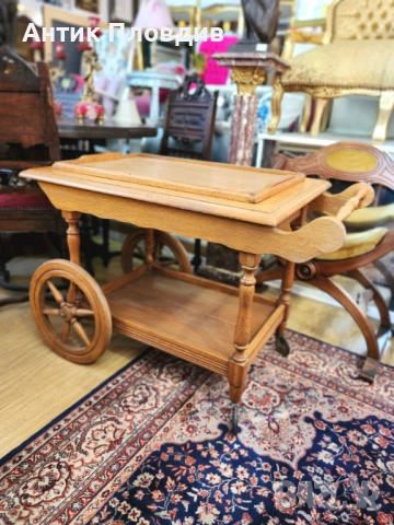 Сервизна количка/дърво, снимка 2 - Маси - 52849512